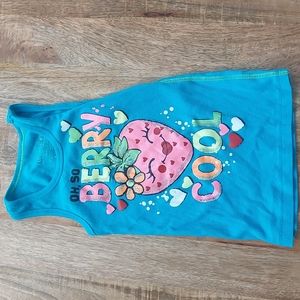 Faded Glory s/6.6x Blue tank